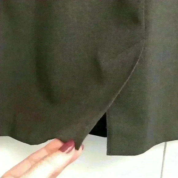 Mini Pencil Skirt, Charcoal Grey - Picture 4 of 5